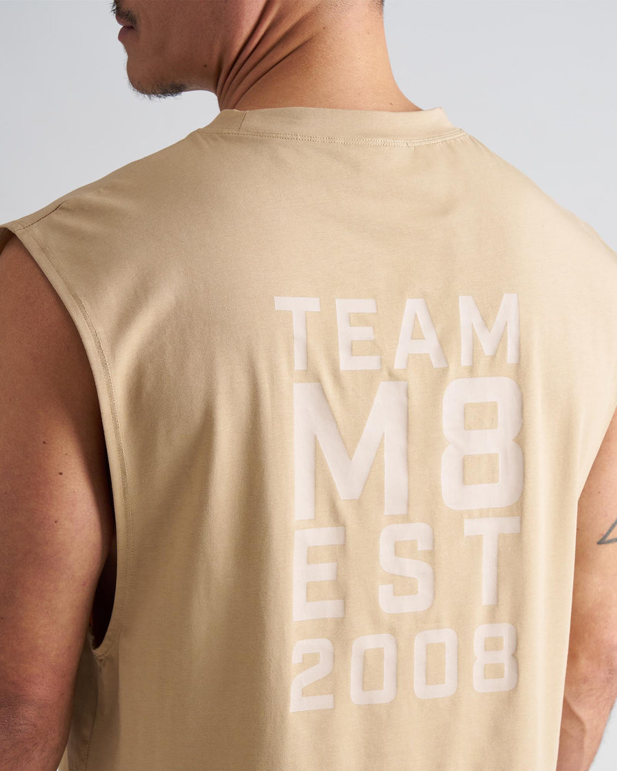 Strike Box Muscle Tank - Tan