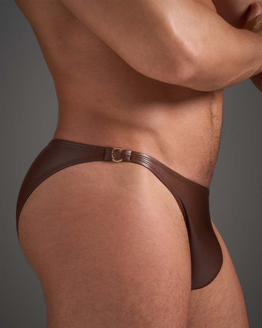 Flex Brief - Faux Leather Saddle