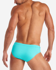 Grid Swim Brief - Bondi Blue