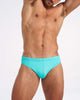 Grid Swim Brief - Bondi Blue