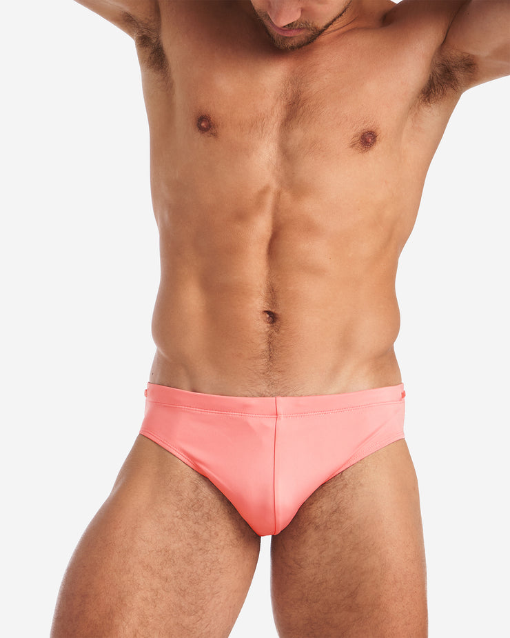 Grid Swim Brief - Bondi Pink