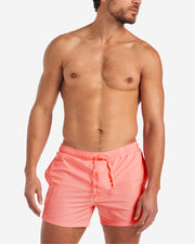 Grid Swim Short - Bondi Pink