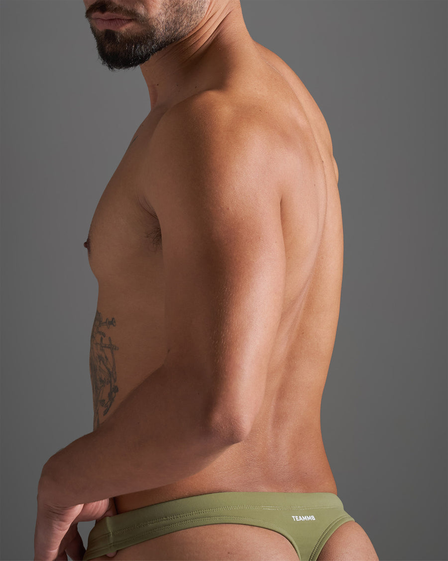 TEAMM8 Standard Swim Thong - Army