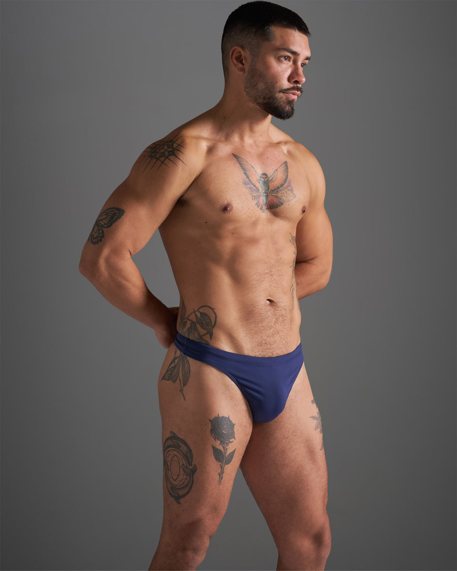 TEAMM8 Standard Swim Thong - Navy