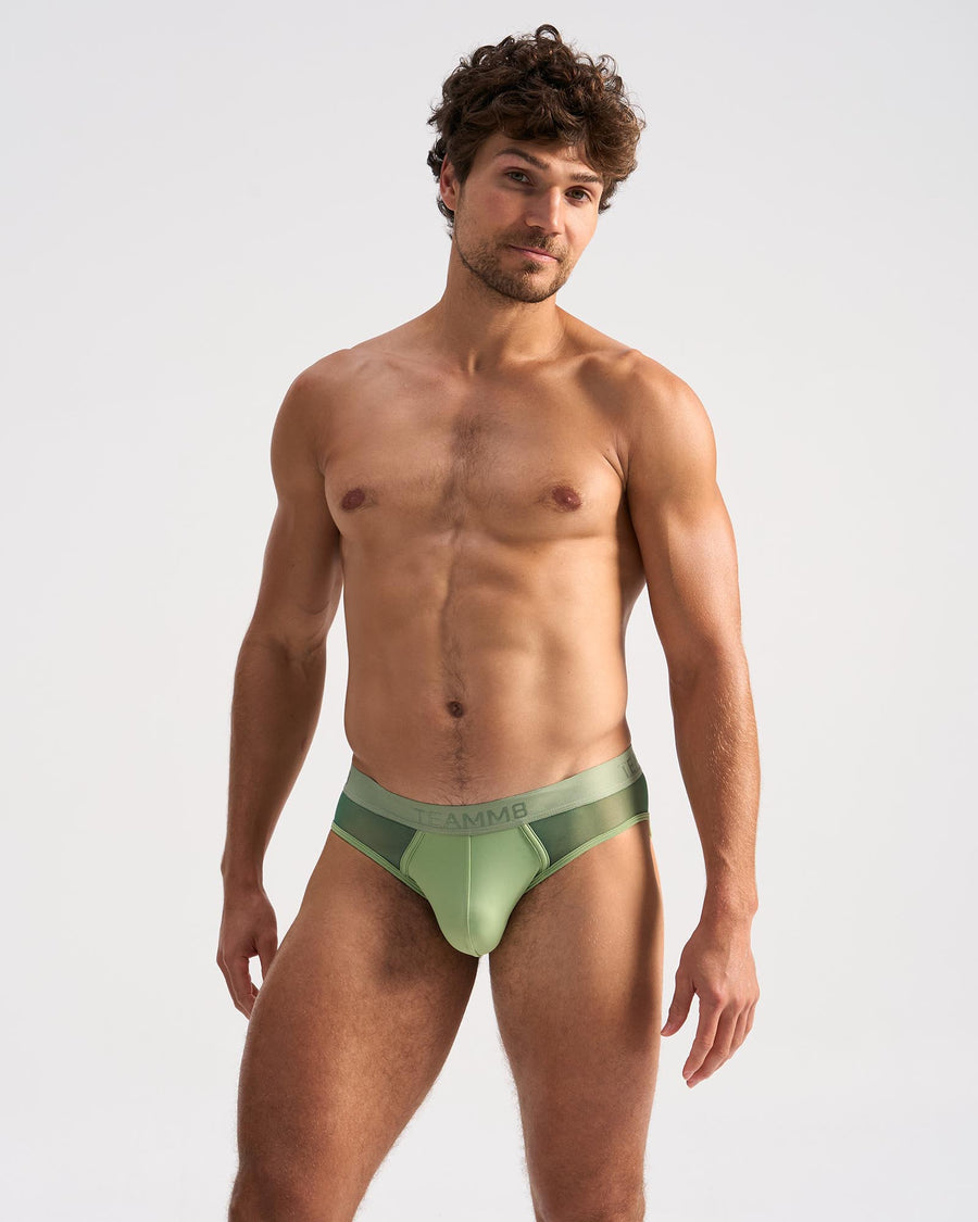 Score Sheer Slim Brief - Sage
