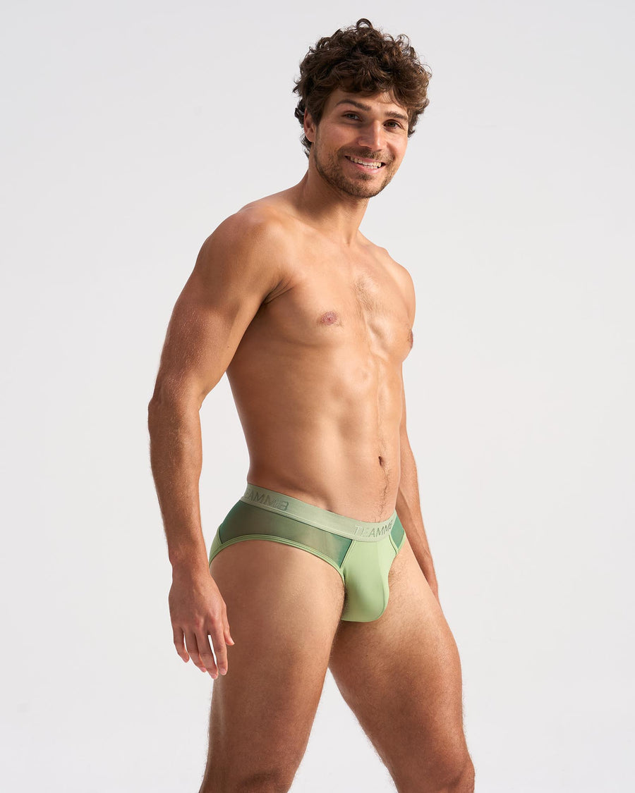 Score Sheer Slim Brief - Sage