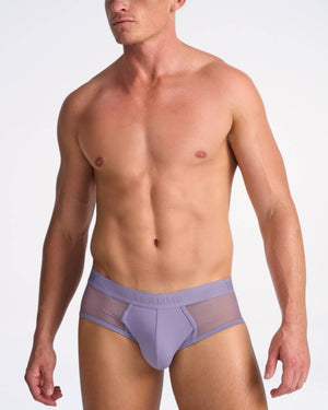 Score Sheer Wide Cut Brief - Lilac Dusk