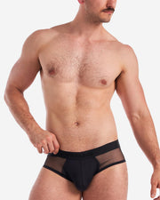 Score Sheer Brief - Black