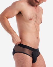 Score Sheer Brief - Black