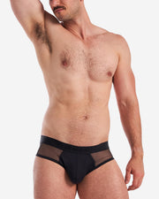 Score Sheer Brief - Black