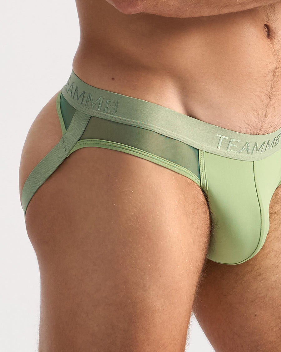Score Sheer Slim Jockstrap - Sage