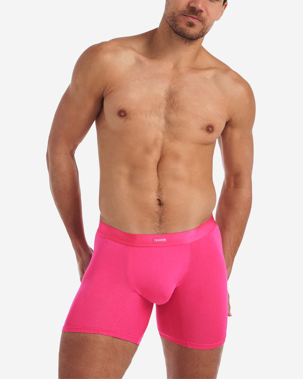 You Bamboo Boxer Brief - Honeysuckle Pink