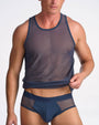 Score Sheer Tank - Midnight Navy