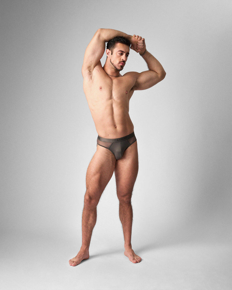 Score Sheer Slim Brief - Pewter