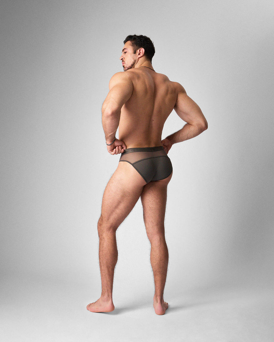 Score Sheer Slim Brief - Pewter
