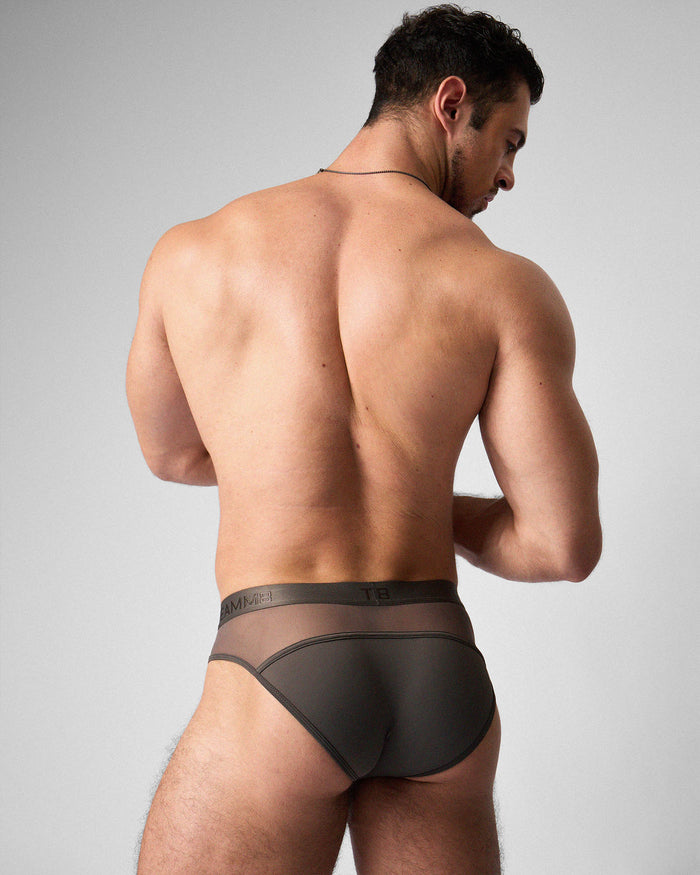 Score Sheer Slim Brief - Pewter