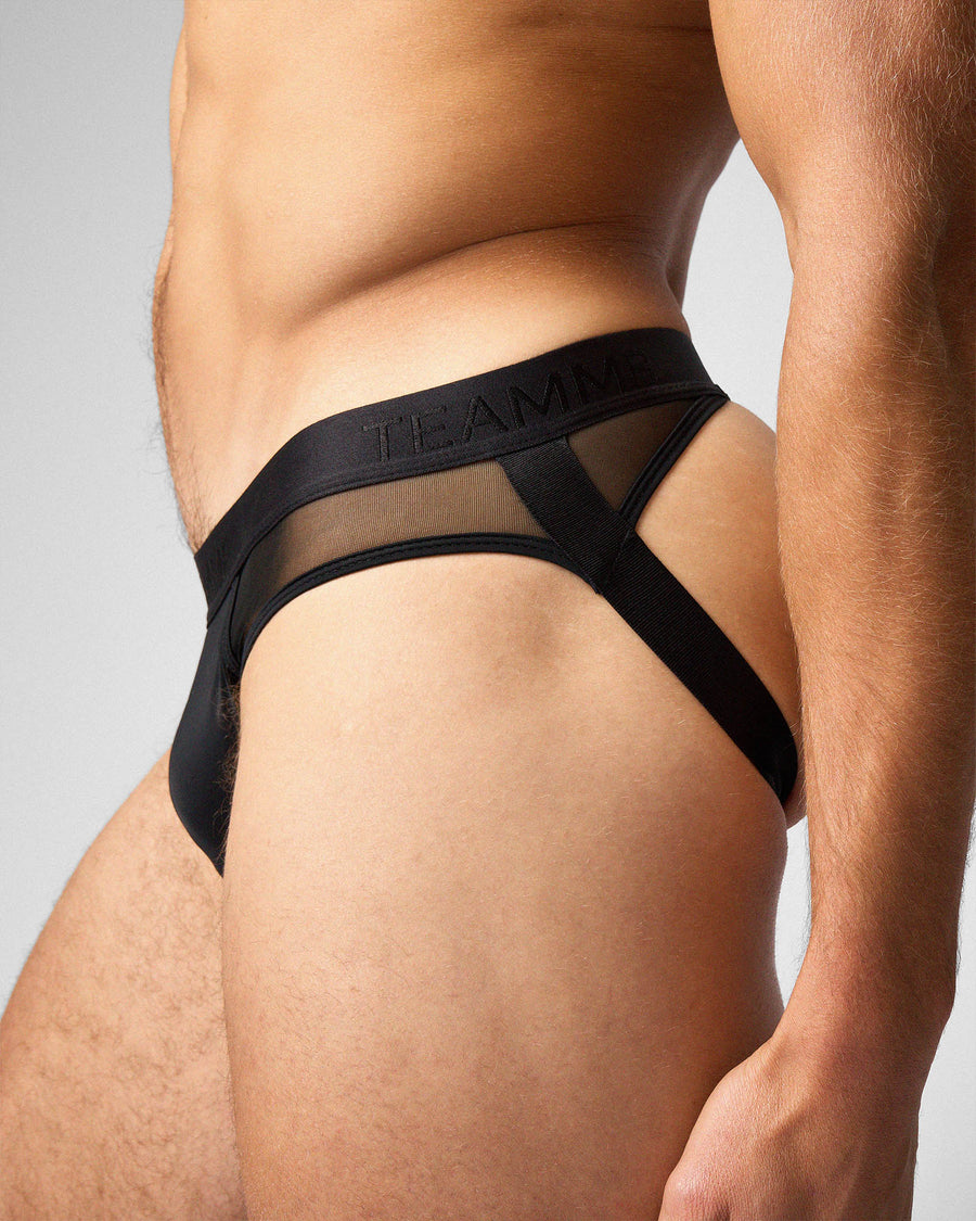 Score Sheer Slim Jockstrap - Onyx