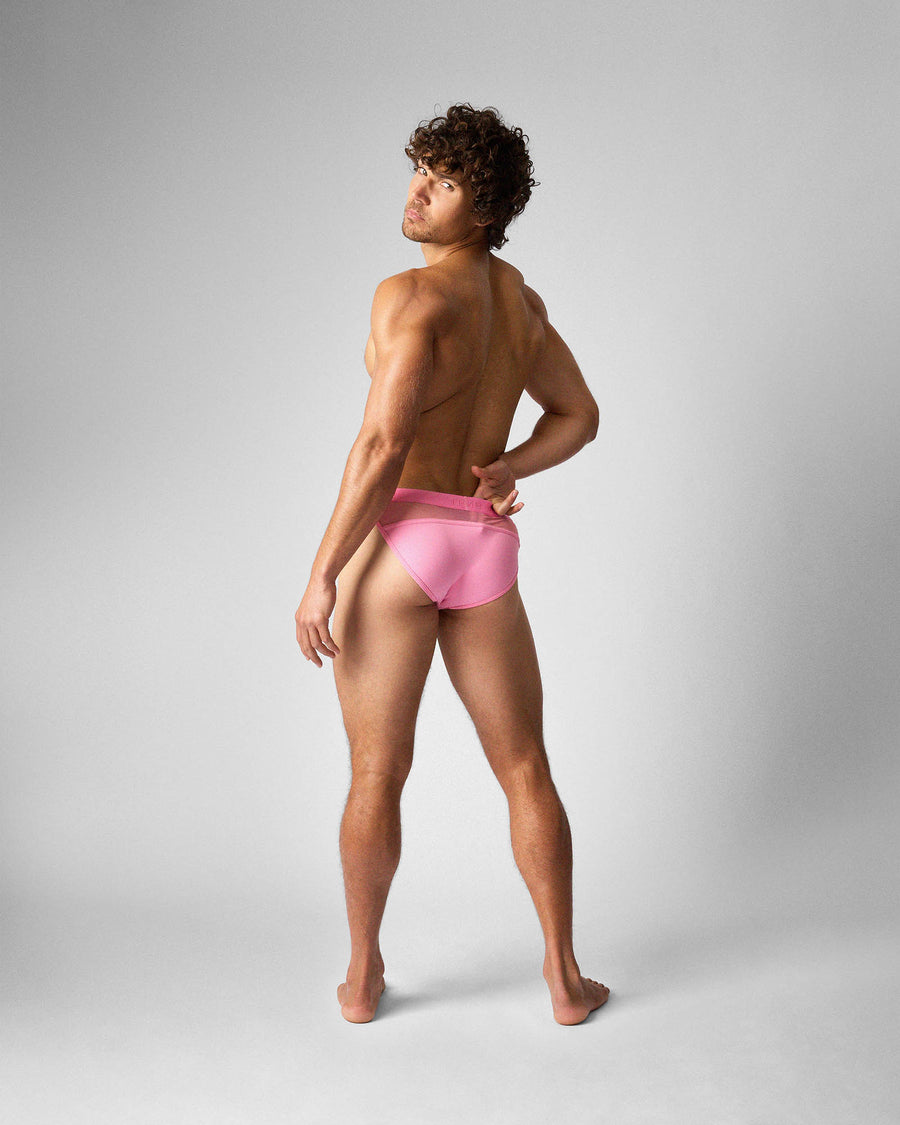 Score Sheer Sports Brief - Blush