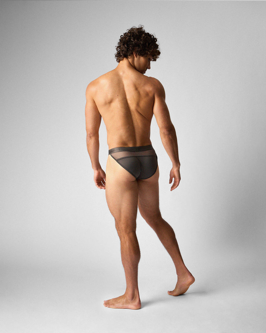 Score Sheer Sports Brief - Pewter