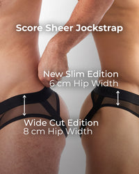 Score Sheer Slim Jockstrap - Midnight Navy