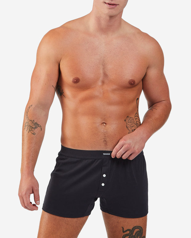 Cotton Boxer Short - Black