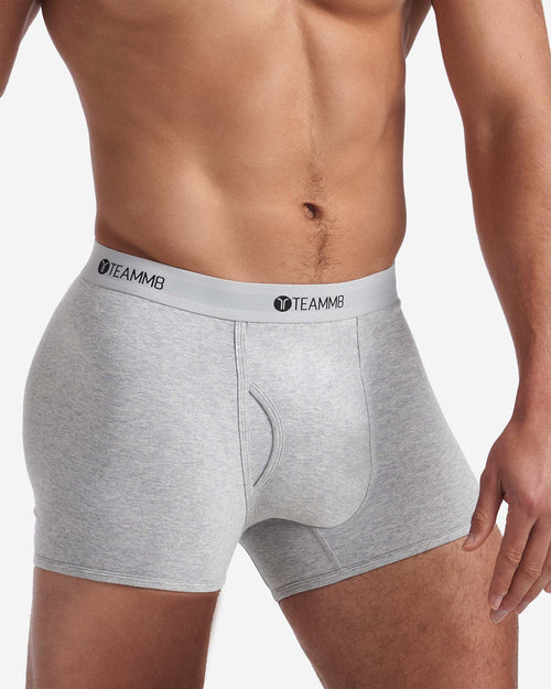Classic Cotton Trunk - Mid Grey Marle